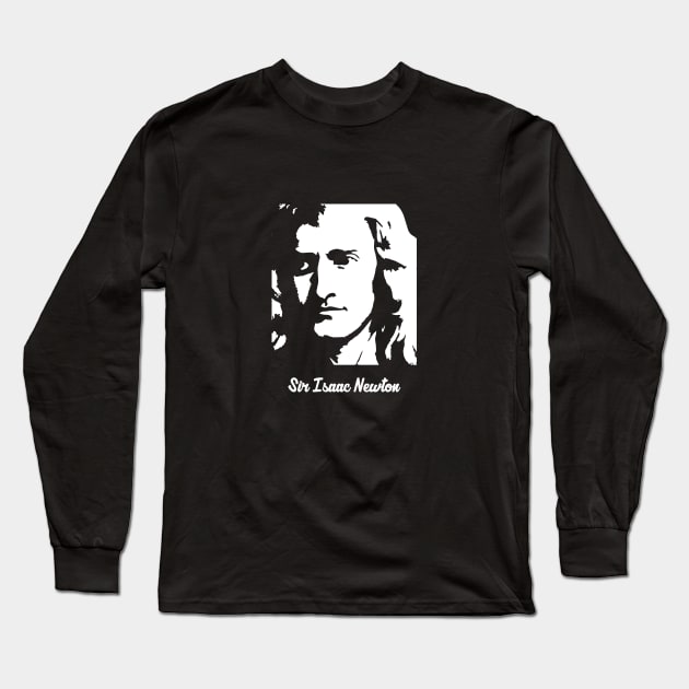 Sir Isaac Newton Long Sleeve T-Shirt by Aldyz